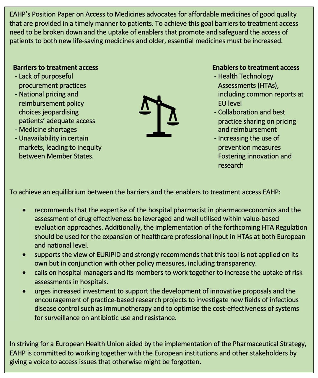 Access to medicines | European Journal of Hospital Pharmacy